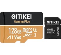 Micro SD karte 128GB Augsta ātruma veiktspēja (140MB/s nolasīšana, 120MB/s ierakstīšana) Atbalsta 4K/8K video ierakstīšanu, saderīga ar DSLR, dronu, rīcības kameru un portatīvajām ierīcēm (1 microSD karte +