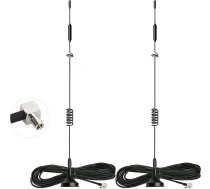 Bingfu 4G LTE TS9 antena 8dBi Magnētiskā bāze MIMO antenu komplekts, 2 saderīgas ar MiFi mobilo hotspotu maršrutētāju USB modema dongli LB2120 AC785 AC790 AC810 MR1100 MR2100