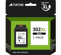 302 melnas krāsas tintes kasetnes 302 XL noma HP 302 melnas krāsas kasetnes HP OfficeJet 5230 3831 5220 3833 3830 5232 DeskJet 3630 3636 3639 Envy 4520 4527 4522 5 4524 (1 iepakojums)