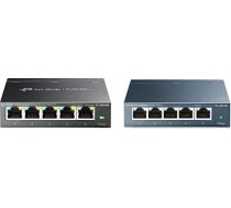TP-Link TL-SG105E 5 portu gigabitu gigabitu tīkla komutators ar TP-Link TL-SG105 5 portu nepārvaldāmu LAN komutatoru