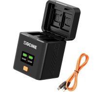 ZGCINE PS-E17 kameras akumulatora lādēšanas kārba LP-E17 - ātrs lādētājs ar USB-C PD Fast Charge, OLED displejs, SD/TF/CFexpress slots - EOS R50, R8, R10, RP, M6II, 750D, 850D