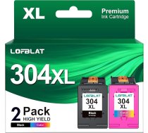 LOFBLAT 304XL tintes kasetnes Nomaiņa HP 304 printera kasetnēm HP Envy 5000 5030 530 5010 5020 5032 5020 HP Deskjet 3750 2630 2620 2620 2622 3720 3730 3760 3760 377 62 2 pack