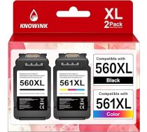 KNOWINK PG-560XL CL-561XL kasetnes saderīgas ar Canon printera kasetnēm 560 561 XL Multipack PG560 CL561 priekš Canon Pixma TS5350 TS5351 TS5352 TS5353 TS7450 TS7451