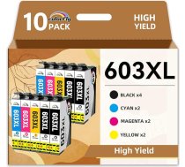 colorfly 603XL 603 Printeru kasetnes saderīgas ar Epson 603 XL Epson Expression Home XP-2100 XP-2150 XP-4155 XP-4105 XP-3150 XP-2155 XP 3100 XP 4100 Workforce WF-2810 WF-2830 WF-2835 WF-2835 WF-2835