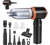Rokas putekļsūcēja akumulators, 22000 pa bezvadu automašīnas putekļsūcējs 4-in-1 mini putekļsūcējs, automašīnas putekļsūcējs ar bezsuku motoru, 3 ātrumu putekļu pūtējs automašīnai, virtuvei, birojam, mājām, dzīvnieku spalvām, dī