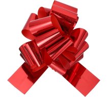 sourcing map 35,6 cm liela lenta, 1 gabals, lielas mirdzošas metāla automašīnu lentes, lente kāzu dāvanām, dāvanu iepakojumiem, Ziemassvētkiem, sarkana