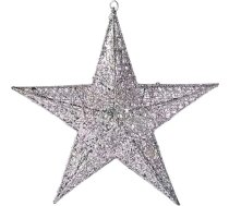 Wakauto metāla zvaigznes Ziemassvētku piekariņiem 30 cm Sudraba zvaigzne Glitter Ziemassvētku rotājumi Dzelzs māksla Ziemassvētku eglītes rotājumi Ziemassvētku eglītes piekariņi Sienas Logi Kamīns Ziemassvētku eglīte