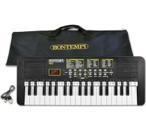 Bontempi KeyRhythm digitālā klaviatūra ar 37 taustiņiem, 2 cm intervālu, austiņu ligzdu, pentagrammas strīpām, metronomu un transponētāju, 52 x 19,5 x 5 cm