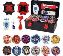 12-in-1 kaujas spinneru komplekts, kaujas spinneru futrālis ar 3 divvirzienu raidītājiem, Bey Burst Turbo Blade komplekts, 4D kaujas spinneru komplekts bērniem 6, 7, 8, 9, 10, 11, 12 gadu vecumā, dzimšanas dienas un Ziemassvētku dāvana