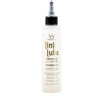 Peaty's Premium Link Lube visiem laika apstākļiem piemērota velosipēda ķēdes eļļa – īpaši gluda ķēdes, kasetes un pārnesumu darbība – 120 ml – balta