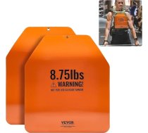 VEVOR svara vestes plāksnes, 5,75/8,75/14,5/9,0 kg pāri, augstākās kvalitātes tērauda svara plāksnes, papildu svars svara vestēm, spēka treniņiem, skriešanai, fitnesam, smagiem treniņiem