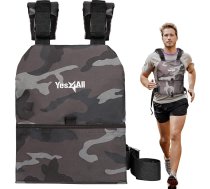 Yes4All svara veste ar plāksnēm 5,75/8,75/14/9 kg Pāris svara plāksnes vestei Taktiskā plāksne ar izliektu ergonomisku dizainu skriešanai, smagiem treniņiem