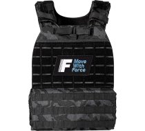 Force Fitness 15 kg melna svara veste