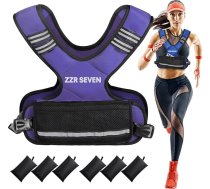 Svara veste vīriešiem un sievietēm | 4–10 mārciņas/5–9,1 kg veste ar 6 dzelzs smilšu svaru mājas treniņiem | Regulējama ķermeņa svara veste treniņu komplekts kardio un spēka treniņiem