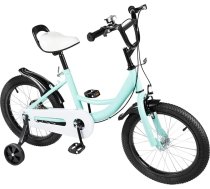 16 collu bērnu velosipēds ar palīgritenti, iesācēju velosipēds ar stabilizatoriem, zēniem un meitenēm no 4 līdz 8 gadiem