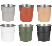 UncleS 5/6 gab. nerūsējošā tērauda krūzes 300 ml tēja, kafija, piens, alus, pārnēsājamas, saliekamas, kempinga piederumi, saliekamas ūdens krūzes, ceļojuma trauki