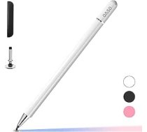 Stylus Touch Stylus, Disco Pencil Capacità Universal with Tutti i Touchscreen Tablet, Mobile Phone Stilo for Apple iPad/Samsung Galaxy/Fire/Chromebook/Laptop/Touch Screen/Phones (White)