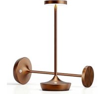 Bezvadu galda lampa Guļamistaba Restorāns 3 krāsas Dimmable LED galda lampa 6000 mAh IP54 Āra kempinga galda lampa (2 kafijas)