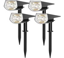 Saules apgaismojums Āra 60 LED IP65 ūdensizturīgs 2 spilgtuma līmeņi 10-20 stundu darbības laiks Ceļš Patio Driveway āra apgaismojums