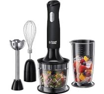 Russell Hobbs 24702 Desire 3-in-1 rokas blenderis ar elektrisko putukrāsas maisītāju un dārzeņu smalcinātāju, matēts melns
