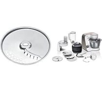 Bosch MUM5XW20 4. sērijas virtuves kombains Nerūsējošā tērauda trauks 3,9 l un šķeldas disks MUZ45PS1, atgriezeniskais disks