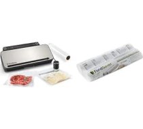 FoodSaver VS3190X daudzfunkcionāls pārtikas vakuumizators | Pārtikas vakuumizators | 3 vakuuma ruļļi, 4 vakuuma maisiņi un 4 vakuuma blīvēšanas maisiņi