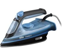 Braun FreeStyle 3 FI3194BK Tvaika gludeklis ar precīzu uzgalu, FreeGlide 3D tehnoloģija, 200 g/min tvaika spiediena palielināšana, SuperCeramic vienīgā daļa, automātiskā izslēgšanās, 270 ml tvertne, 2400 W, melns/melns