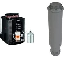 Krups EA8160 Pilnībā automātisks kafijas automāts (1450 Watt, 1,8 litri, 15 bāri, LCD displejs, Cappuccinatore) melns & F 088 01 Ūdens filtrs visiem Orchestro modeļiem Espresso / kafijas automātu piederumi