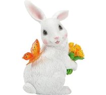 Generisch Solar Gartenfigur,Niedliche Karikatur Solarleuchten Aus Kunstharz - Osterhase Deko Für Außenbereich,für Rasen Hof Park Vorgarten Ecke Innenbereich Frühling Büros Zimmer Schreibtisch Party