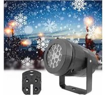 Projektor Weihnachten, Weihnachten Party Lichter Schneeflocke vai Licht Led Bühne Licht Rotierenden Weihnachten Muster Outdoor Urlaub Beleuchtung Garten Dekor