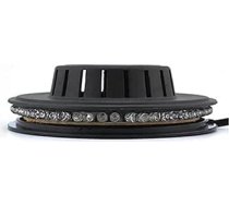 8W RGB saulespuķu projektora apgaismojums Disko sienas skatuves gaismas josla DJ skaņas fons Ziemassvētku ballīšu lampa Hot Mini 48 LED (Noir)