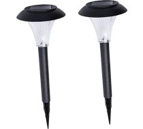 PartyKindom Pack of 2 Solar Floor Lights āra dārza LED saules gaismas ar zemes smaili pļavas ceļa apgaismojumam