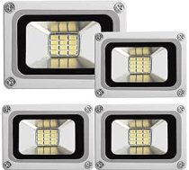 LED prožektors 10W 6000-6500K vēsā baltā gaisma 12V līdzstrāvas LED apgaismojuma gaisma, piemērota pagalmiem, dārziem