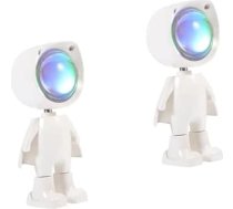 Artibetter 2 komplekti Apkārtējā gaisma Iekštelpu apdare Bērnu dāvana Pārnēsājamā gaisma Bērnu istabas lampas Robots Mājas dekors Fotogrāfijas lampa Prop grīdas lampa Mājsaimniecības projekcijas lampa Projektors
