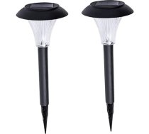 BESPORTBLE Pack of 2 Earth Plug Light Yard Lamp Patio Lights Lawn Light Garden Light Garden Lamp Economy Lights Solar Lights for Outdoor Solar Light for Garden Outdoor Light Solar Lamp Black