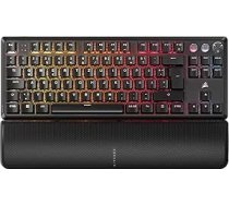 CORSAIR K70 PRO TKL RGB mehāniskā vadu spēļu tastatūra - eļļoti Hall Effect MGX regulējami slēdži, vienlaicīgs SOCD un Rapid Trigger, PBT Double-Shot, 8000Hz, QWERTZ - melna