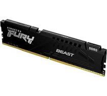 Kingston FURY Beast Black DDR5 16GB 6000MT/s CL30 DIMM galddatora spēļu atmiņa, viens modulis AMD EXPO un Intel XMP - KF560C30BBE-16