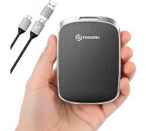 PHIXERO Pārnēsājams ārējais SSD 1TB līdz 550MB/s, USB 3.2 Gen 2, USB C uz C&A viedtālrunim/tabletam/personālajam datoram/Laptop/kamerai (melns)