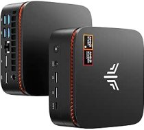 NiPoGi Gust G1 Mini spēļu dators W-11 Pro AOM Ryzen 9 8945HS (8C/16T, līdz 5,2 GHz) 32GB DDR5(16GB*2) 5600MHz/1TB M.2 NVMe SSD, Mini dators WiFi6E/BT5.2/4K, trīs displeji USB 4.0 Type-C+DP 2.0+HDMI