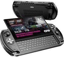 GPD Win 4 2025 portatīvais spēļu dators ar AMD Ryzen 7 8840U, 8C/16T, 5,1 GHz, Radeon 780M, 32 GB LPDDR5X RAM, 1 TB SSD, 6 collu 1080P displejs, OcuLink bīdāmā tastatūra ar apgaismojumu