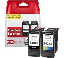 Multipakete 540 541 XL, saderīga ar Canon 540 541 oriģinālajām drukas tintes kasetnēm, PG-540/CL-541 XL, 540 541 kasetnes priekš Pixma TS5150 TS5151 MX475 MG3600 MG3650 MG3650 MG3650s MG42