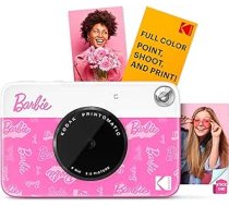 Barbie x Kodak Printomatic digitālais fotoaparāts - 5 MP pārnēsājamais Barbie fotoaparāts drukā krāsainas 2 x 3 collu pašlīmējošas fotogrāfijas - Signature Style