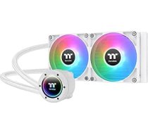 Thermaltake TH240 V2 ARGB Sync Snow AIO CPU ūdens dzesēšana 240 mm, Infinity Mirror, 2x CT120 ARGB White PWM, klusums 25,8 dB, Sync ar pamatplati, Intel/AMD