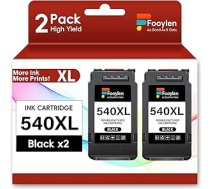 540XL PG 540 XL Black Savietojams ar Canon 540XL 540 PG 540 PG-540XL printeru kasetnēm priekš Canon Pixma TS5150 MG3650s TS5151 MG4250 MX475 MG3600 MG3650 TS5100 MX395 (2 Black)