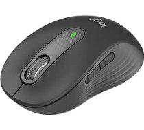 Logitech Signature M650 bezvadu pele - mazām un vidēji lielām rokām, 2 gadu akumulators, klusi klikšķi, regulējamas sānu pogas, Bluetooth, saderība ar vairākām ierīcēm - grafīta krāsā