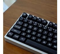 142 taustiņi SA Profile PBT Doublebleshot Black Keycaps Translucent Keycaps Set Fit for 61/64/87/104/108 Cherry Mx Switch ISO ANSI Mechanical Keyboards Alice Keyboard