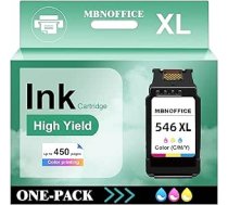 PG-545XL/CL-546XL daudzpaku melnās un krāsainās tintes kasetnes, kas saderīgas ar Canon PixmaTR4551 /TR4550/ iP2850 /MG2450 / PIXMA MG2550 / PIXMA MG2950 (1, krāsaina)