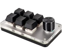 Zunate OSU spēļu tastatūra, vienas rokas makro mehāniskā tastatūra ar sarkanu slēdzi, programmējama tastatūra birojam, spēlēm, rūpnieciskai kontrolei, laboratorijai (6 taustiņi ar 1