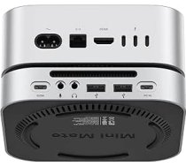 ORICO MiniMate Pro+ 40Gbps USB4 doks Mac mini M4/M4 Pro 2025. Alumīnijs, 1 TB NVMe SSD (nav noņemams), 3,5 mm audio, 2 x USB-A. Ideāls statīvs un centrmezgls vienā.