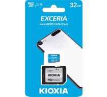 Kioxia MicroSD atmiņas karte 32 GB UHS-I U1 ar adapteri